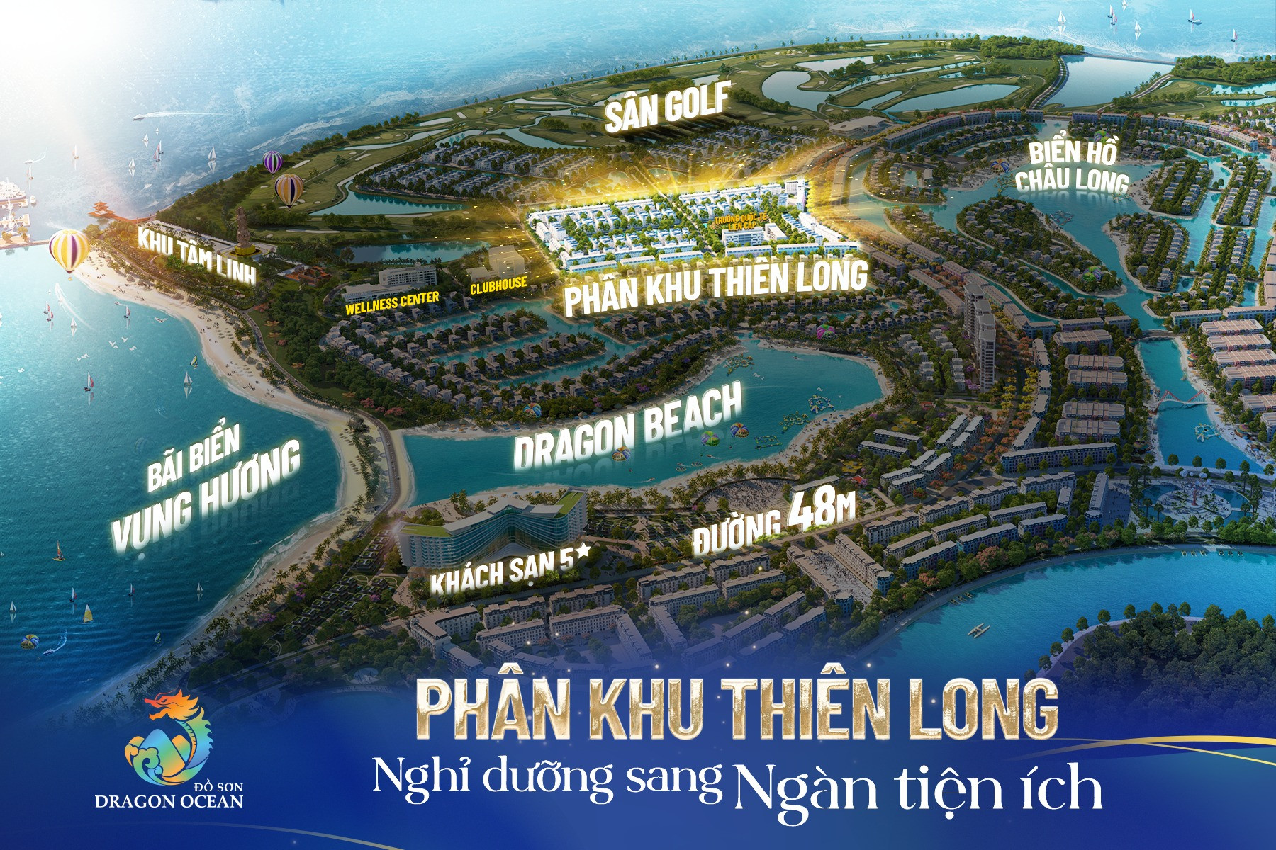 Biệt thự Biển, Biệt thự sân Golf tại Dragon Ocean Đồ Sơn