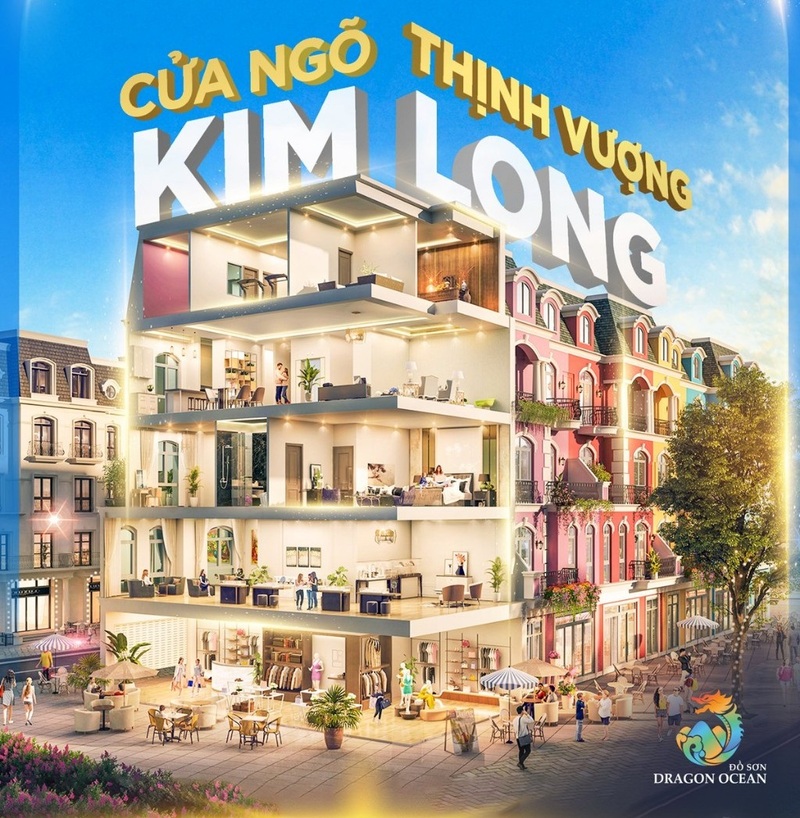 Shophouse trục chính phân khu Kim Long dự án Dragon Ocean Đồ Sơn