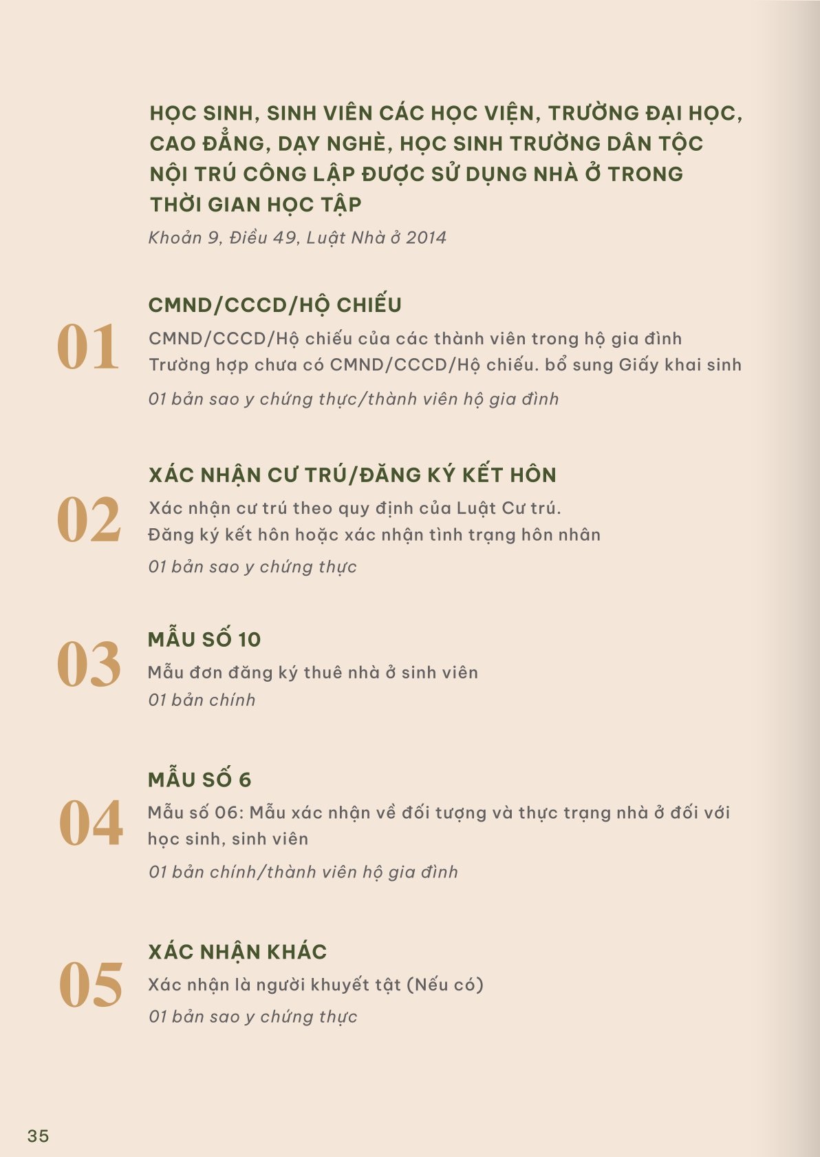 Thành phần hồ sơ mua NOXH EverGreen Tràng Duệ