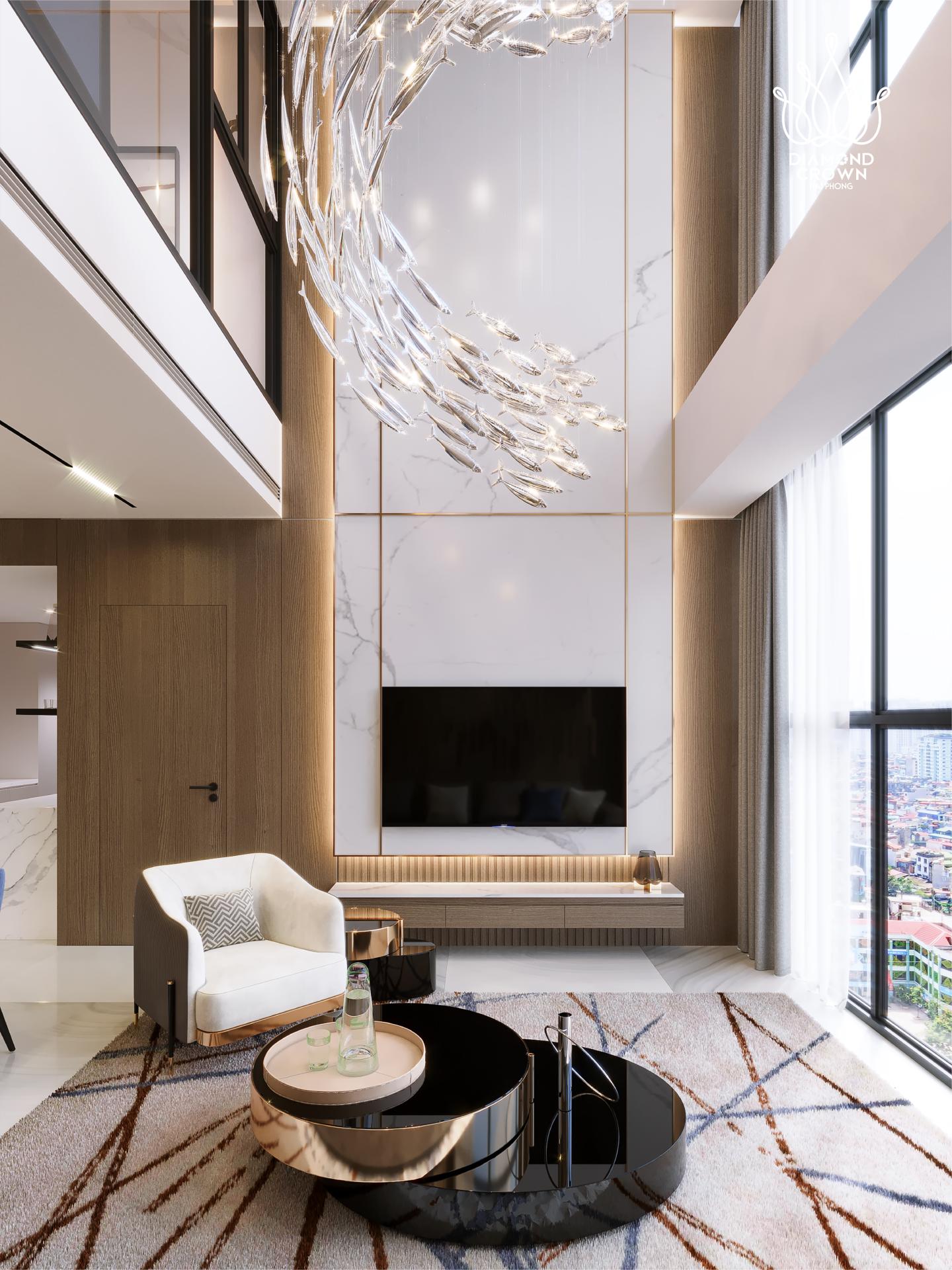 Căn hộ Duplex thông tầng dự án Diamond Crown Hải Phòng