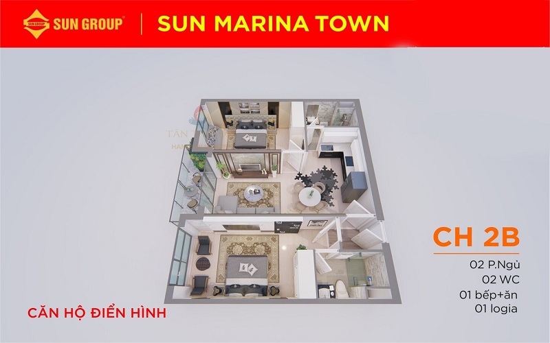 Căn hộ 2B Sun Marina Town Hạ Long 1 Căn hộ 2B Sun Marina Town Hạ Long
