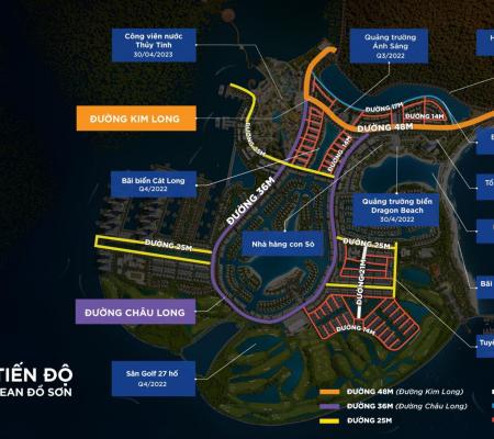 Biệt thự đơn lập view hồ Hải Long dự án Dragon Ocean Đồ Sơn