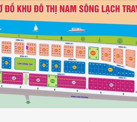 Lô đất biệt thự 276m2 khu đô thị Nam Sông Lạch Tray, Q Dương Kinh