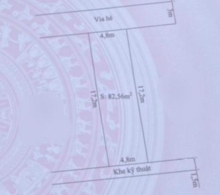 Lô đất 82,56m2 khu TĐC Đằng Lâm, Hải An, HP