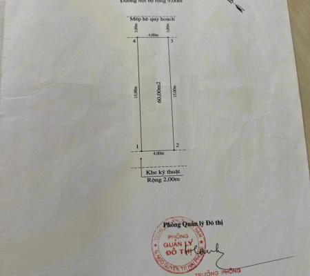 Đất 60m2 + Nhà 3 tầng cũ Lô 22 Lê Hồng Phong