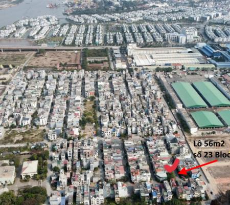 Lô đất 56m2 TĐC Xi Măng, Chợ Hoa Quả, Hồng Bàng
