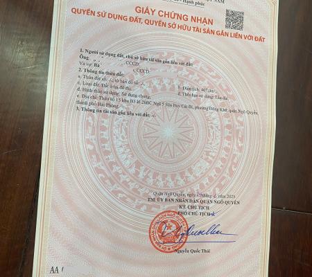 Đất 407m2 Lô 26 Lê Hồng Phong, Hải Phòng