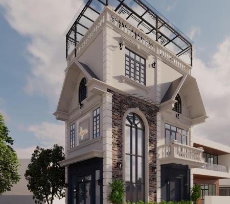 Biệt thự tam giác 3 tầng phố Đỗ Nhuận 193 Văn Cao