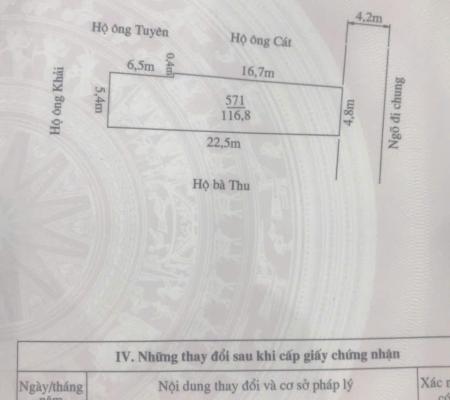 Đất 302m2 gần chợ cá Xâm Bồ, Nam Hải, Hải An