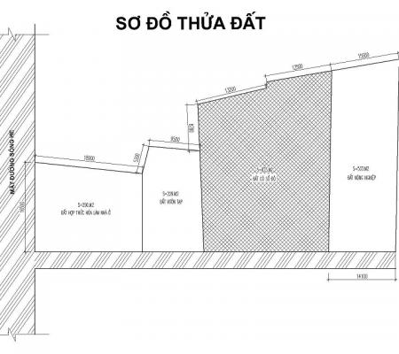 Lô đất 1875m2 mặt đường Sông He, Dương Kinh