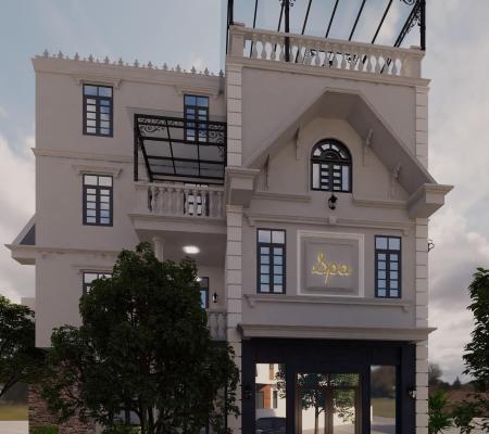 Biệt thự tam giác 3 tầng phố Đỗ Nhuận 193 Văn Cao