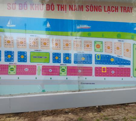 Mảnh đất 400m2 khu đô thị Nam Sông Lạch Tray, Dương Kinh