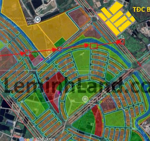 Đất phân lô tái định cư Vinhomes Dương Kinh
