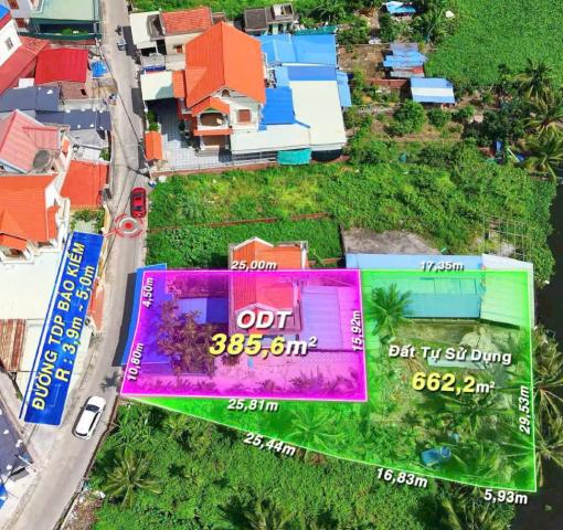 Đất biệt thự 1000m2 view sông tại Lập Lễ, Thủy Nguyên