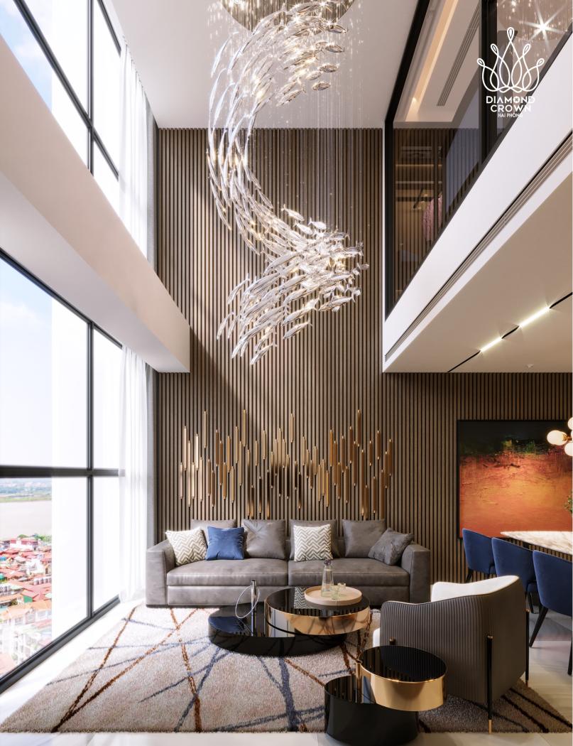 Căn hộ Duplex thông tầng dự án Diamond Crown Hải Phòng